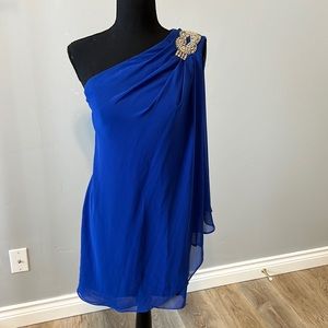 Women’s royal blue, elegant dress